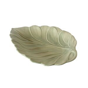 Vintage Royal Haeger Celedon Green Leaf Bowl Dish Ceramic